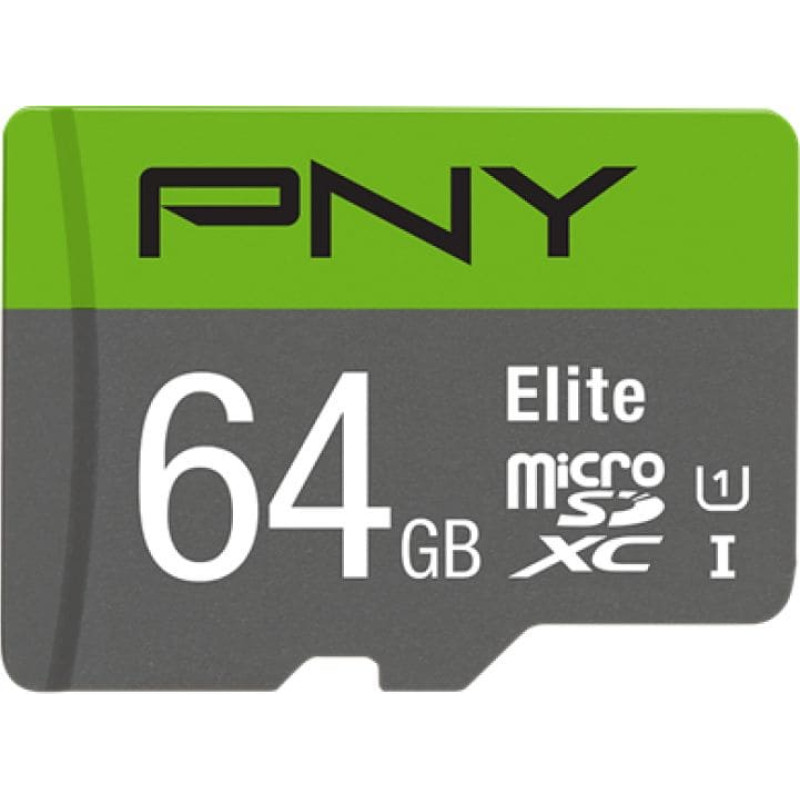 PNY Tab PNY Elite MicroSDXC 64 GB Class 10 UHS-I/U1 A1 V10 (P-SDUX64U185GW-GE)