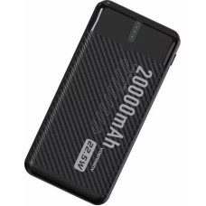 Denmen POWERBANK DENMEN BATERIA AWARYJNA CZARNA 20000mAh DP41 USC + TYP-C