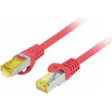 Lanberg PATCHCORD KAT.6A S/FTP LSZH CU 10M CZERWONY FLUKE PASSED LANBERG