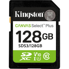 Kingston Karta pamięci SD 128GB Canvas Select Plus Gen3 150MB/s