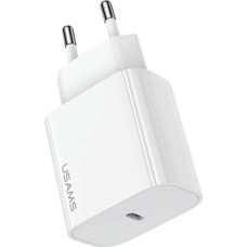 Usams Ładowarka Usams USAMS Ład. siec. 1xUSB-C T65 PD20W (only head) PD Fast Charging biały/white CC226TC01 (US-CC226)
