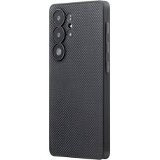 Pitaka PIN Button Case, Black/Grey Plain - Samsung Galaxy S25 Ultra