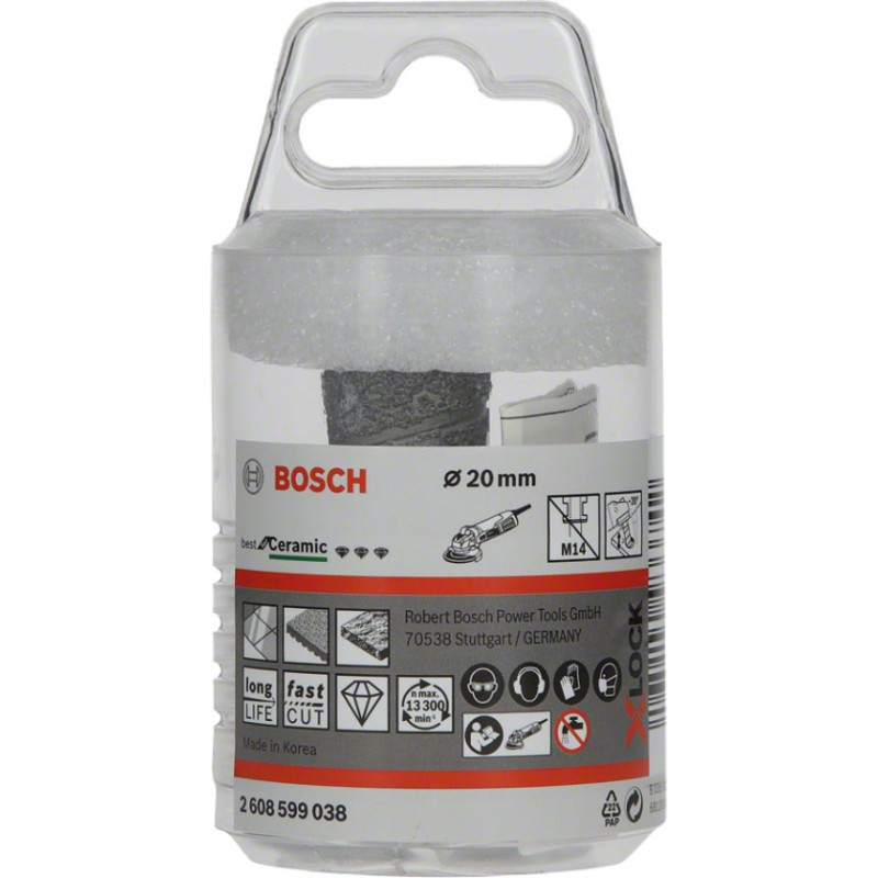 Bosch X-LOCK diamond dry drill set Best for Ceramic Dry Speed&nbsp;(5-piece, 20 - 68mm)