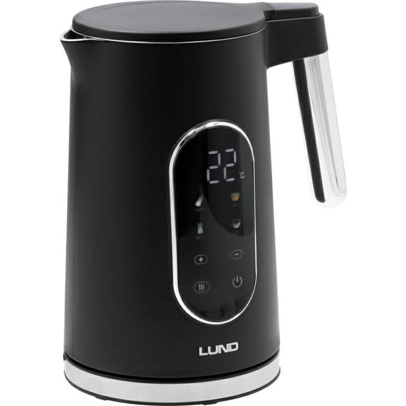 Toya LUND CZAJNIK EL. 1,7L, REG.TEMP, CZARNY