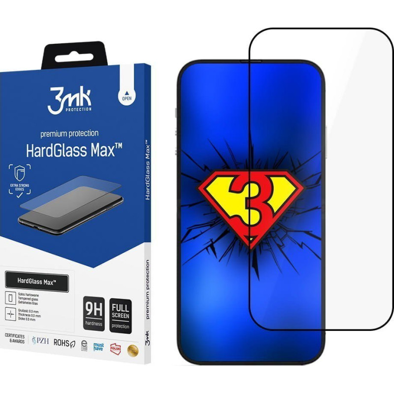 3MK HardGlass Max Apple iPhone 14 Black