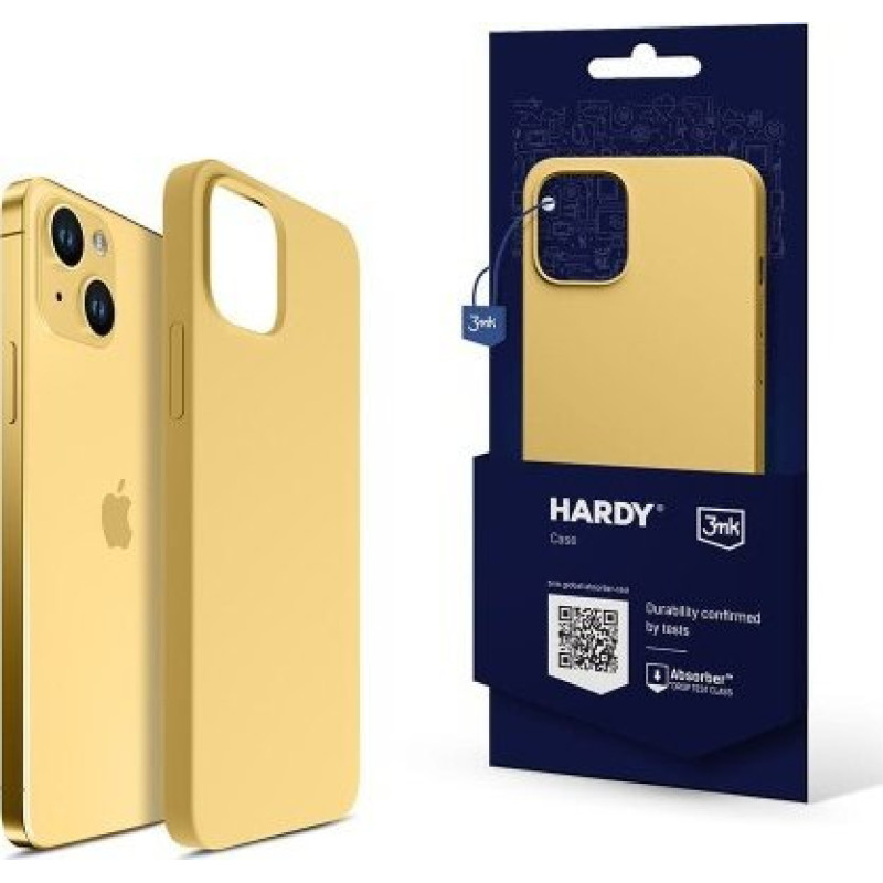 3MK Etui Hardy Silicone MagCase Yellow iPhone 15
