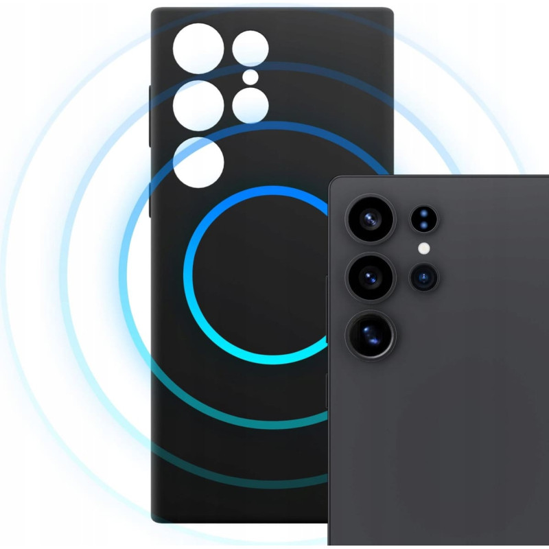 3MK Etui 3MK Hardy MagSilicone do Samsung    Galaxy S24 Ultra czarny