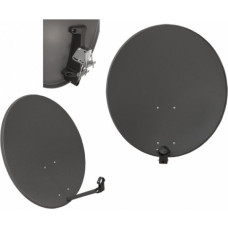 Lamex Antena satelitarna Lamex Antena satelitarna Lamex LXSAT23/C Corab ASC-800M-C czasza owalna 80 cm z rurką bez konwertera grafitowa