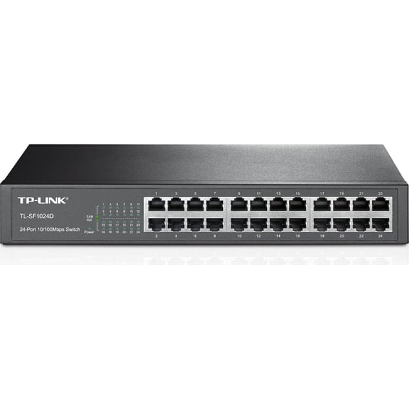 Tp-Link TL-SF1024D Ne-valdomas Fast Ethernet (10/100) 1U Juoda