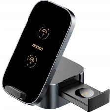 Dudao Ładowarka Dudao Ładowarka Dudao A11Pro+ indukcyjna 15W 3w1 do telefonu / smartwatcha / słuchawek - czarna