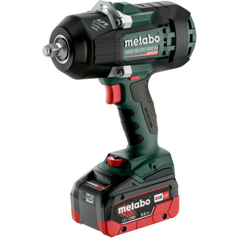 Metabo KLUCZ UDAROWY SSW 18 LTX 1450 BL 2x8,0Ah LiHD METABOX