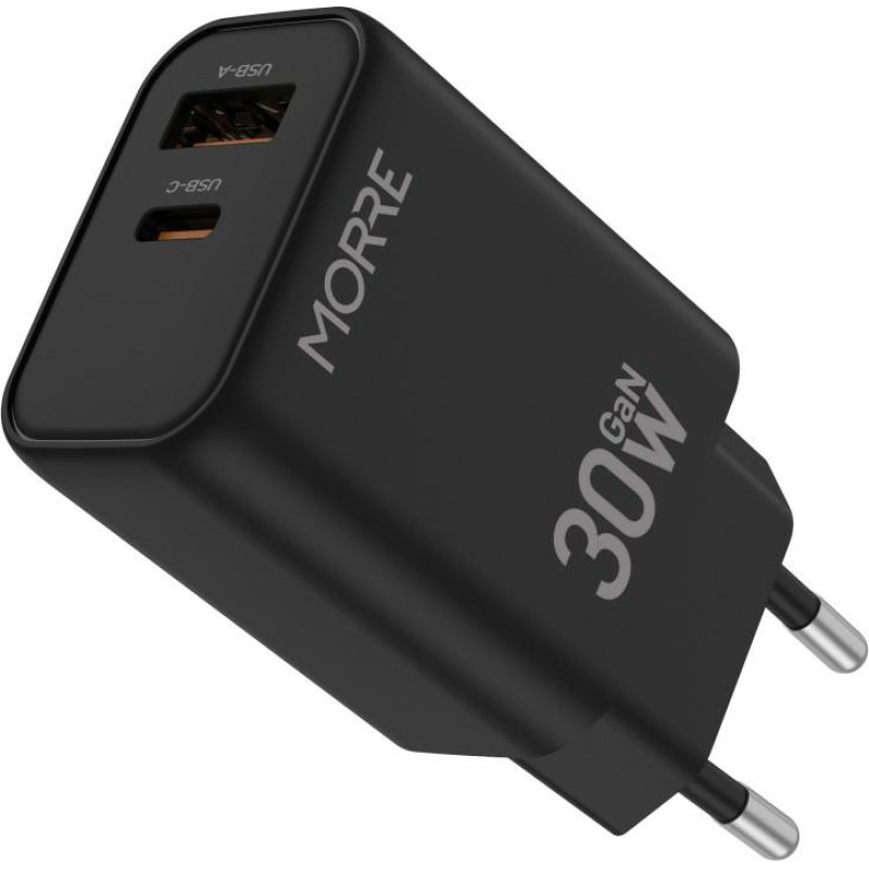 Tiross MORRE ŁADOWARKA USB/USB-C 30W CZARNA