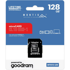 Montis Karta pamięci microSD 128GB CL10+adapter MT072-128 Montis by Goodram