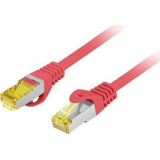 Lanberg PATCHCORD KAT.6A S/FTP LSZH CU 2M CZERWONY FLUKE PASSED LANBERG