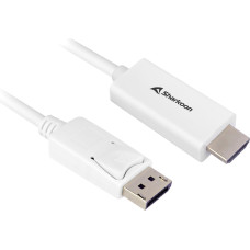 Sharkoon Adapter cable Displayport 1.2 HDMI 4K (white, 1 meter)