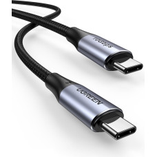 Ugreen 80150 USB kabelis USB 3.2 Gen 2 (3.1 Gen 2) USB C Juoda