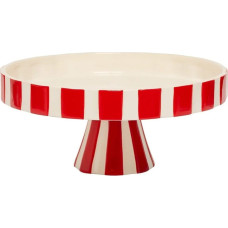 Atmosphera Patera ceramiczna, świąteczna, czerwono-biała,  27 cm