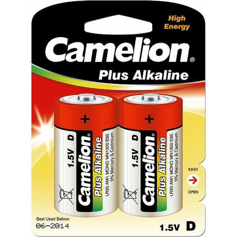 Camelion | D/LR20 | Plus Alkaline | 2 pc(s)