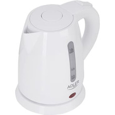 Adler | Kettle | AD 1272 | Electric | 1600 W | 1 L | Stainless steel/Polypropylene | 360° rotational base | White