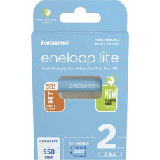 Panasonic | ENELOOP Lite BK-4LCCE/2BE | AAA | 550 mAh | 2 pc(s)