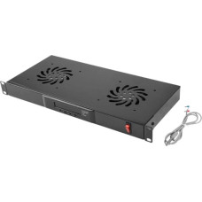 Lanberg Ventilation panel for cabinet 19" Black (AK-1502-B)