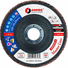 Andre ŚCIERNICA LISTKOWA 125mm P 60 CERAMICZNA MASTER LINE WERSJA III