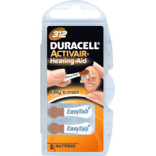 Duracell | A312/DA312/ZL312 | Zinc air cells | 6 pc(s)
