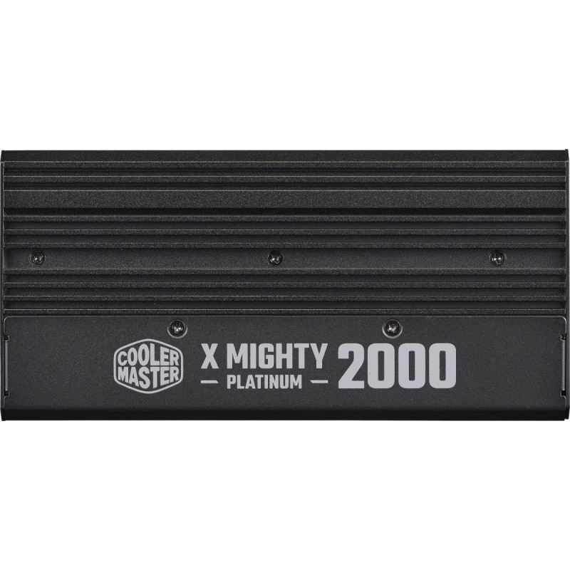 Cooler Master X Mighty 2000, PC power supply black, 2x 12-pin high-power GPUs, 4x PCIe, cable management, 2000 Watt
