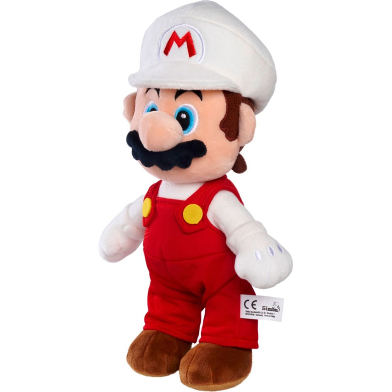 Simba-Dickie Simba Super Mario - Fire Mario Plush, Cuddly Toy 30 cm