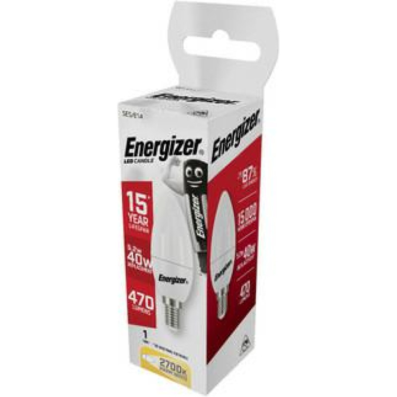 Energizer ŻARÓWKA CANDLE 4,2W / 40W E14 470LM BARWA CIEPŁA