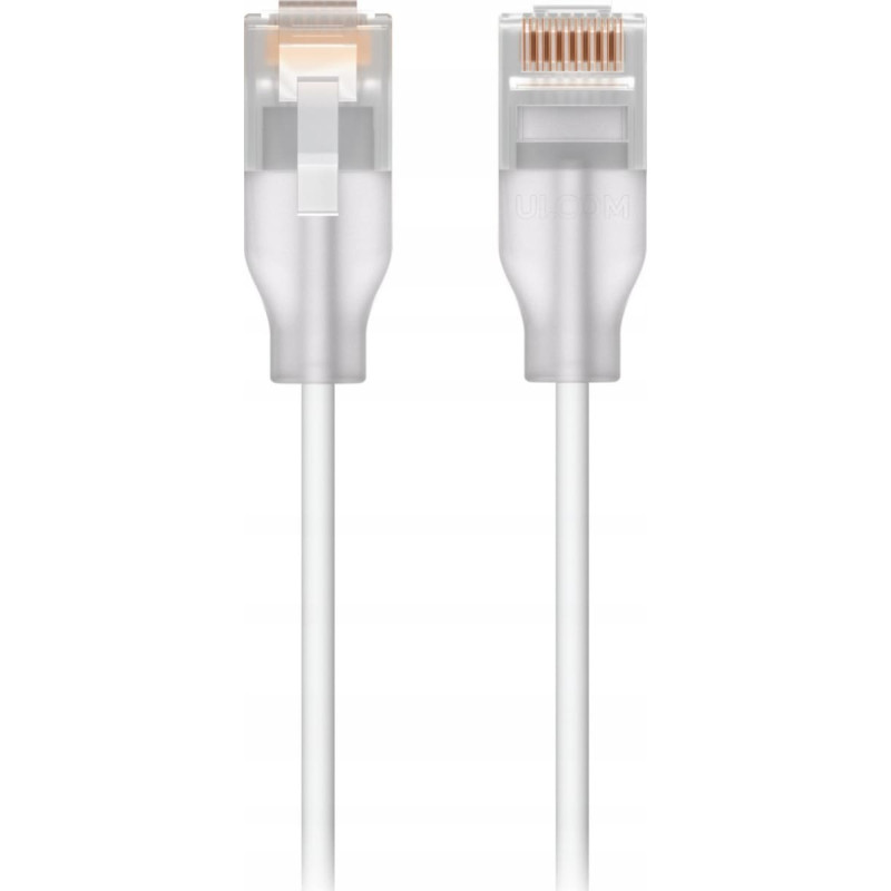 Ubiquiti UACC-Cable-Patch-EL-0.3M-W kabel sieciowy P&oacute;łprzezroczysty, Biały 0,3 m Cat6
