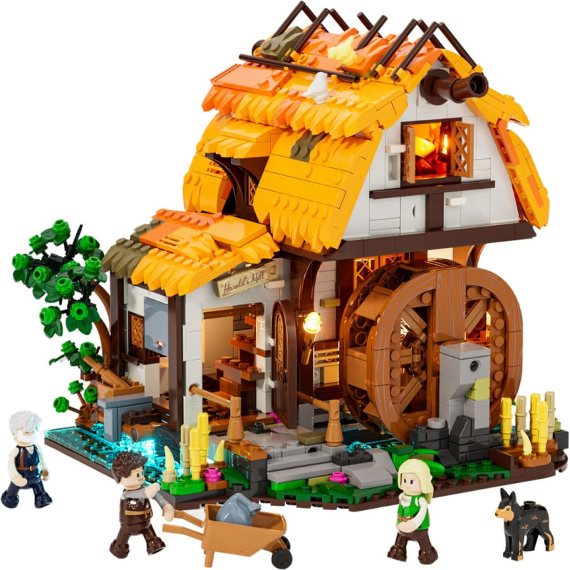 Lumibricks Medieval Watermill, construction toy