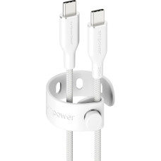 Panzerglass empower by ® Racing 240W USB-C to USB-C Cable | USB 2.0 | 1.2M | Silver White USB kabelis Balta