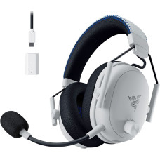 Razer BlackShark V3 Pro for PlayStation, gaming headset white/black, ANC, 2.4 GHz dongle, Bluetooth, USB, 3.5 mm jack