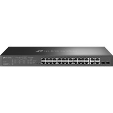 Tp-Link Omada SL2428P tinklo komutatorius Valdomas L2 Fast Ethernet (10/100) Maitinimas per Eternetą (PoE) 1U Juoda