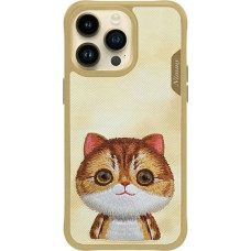 Audi Nimmy iPhone 15 Pro 6.1" case khaki Big Eyed Pet 2.0 Cat