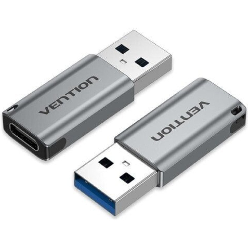Vention Adapter USB Vention Adapter do kabli USB A USB C szary