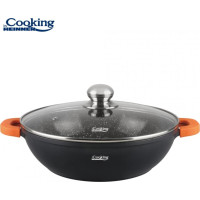 Puodas aliuminio su keramikos danga 4.1L 28x8cm HR-SCO-A28C HEINNER