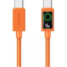 Usams Kabel USAMS SJ773 PD 60W USB-C/USB-C     1.2m pomarańczowy