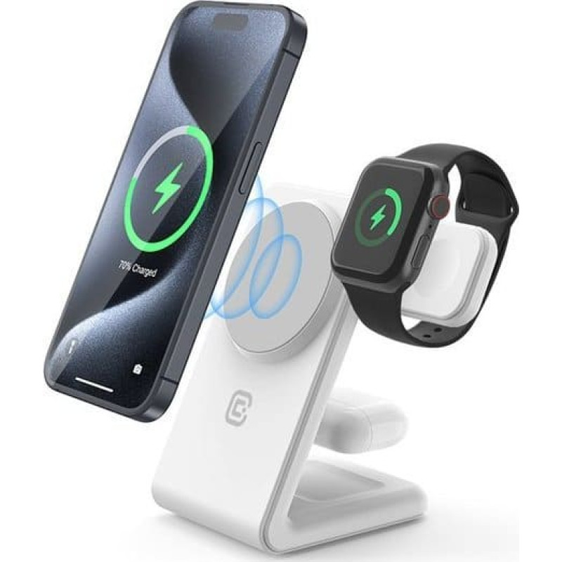 Crong Loader Crong 3w1 wireless charger with MagSafe for iPhone, Apple Watch and AirPods