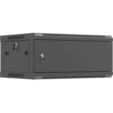 Lanberg Szafa Lanberg SZAFA INSTALACYJNA RACK WISZĄCA 19" 4U 600X450 czarny DRZWI METALOWE (FLAT PACK)