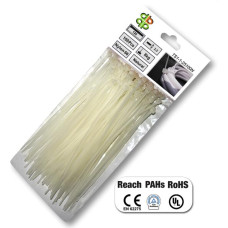 Bradas OPASKA PLASTIKOWA BIAŁA  2,5 x 100mm 100szt.