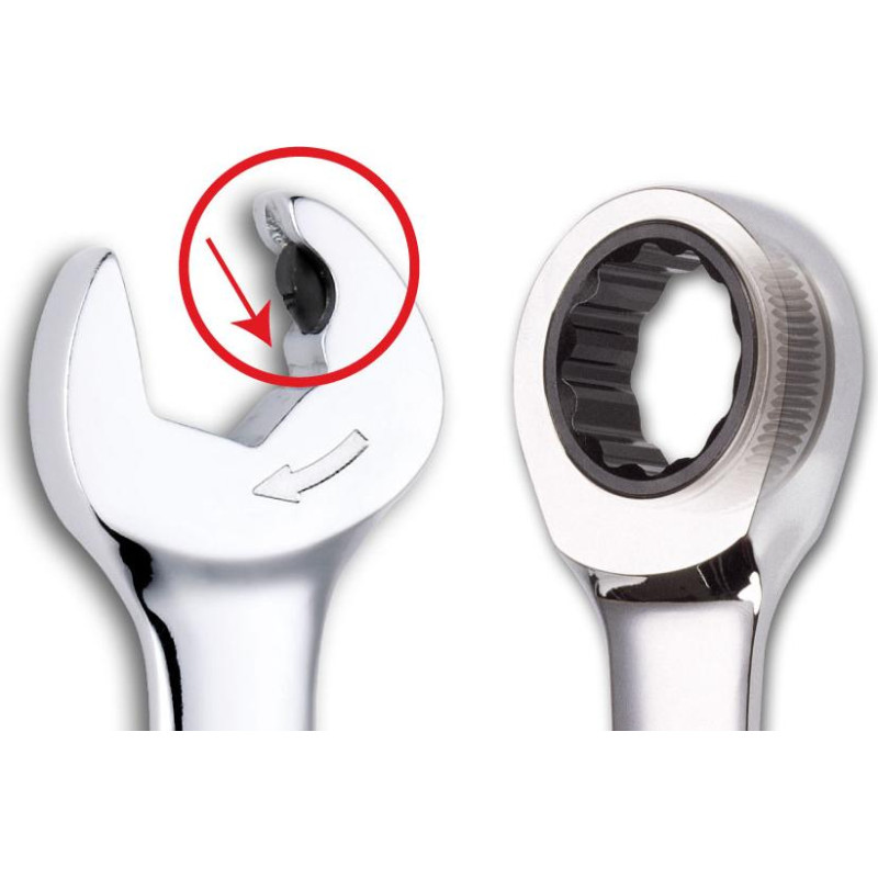 Sata KLUCZ PŁASKO-OCZKOWY  22mm Z PODWÓJNĄ GRZECHOTKĄ