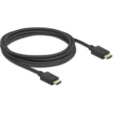 Delock High Speed HDMI cable 48 Gbps 8K 60Hz (black, 2.5 meters)