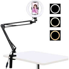 Puluz Desktop arm stand Puluz with 20cm LED Vlogging Ring PKT3089B