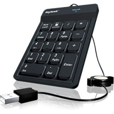 Elecom KeySonic ACK-118BK skaičių klaviatūra Universalus USB Juoda