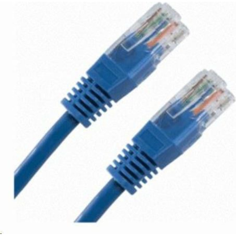 Lynx Cs Patchcord, Cat5E, UTP, 0.25m, niebieski (PK-UTP5E-0025-BLU)