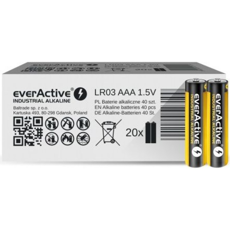 Everactive Industrial Battery AAA / R03 1100mAh 40 pcs.