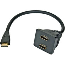 Premiumcord HDMI HDMI x2, 0.3m, Black (kphdma-6)