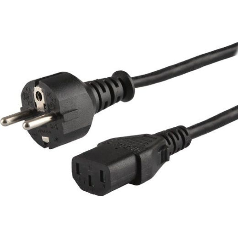 Savio Power cable Savio CL-138 (C13 / IEC C13 / IEC 320 C13 - Schuko M; 1.8m; black)